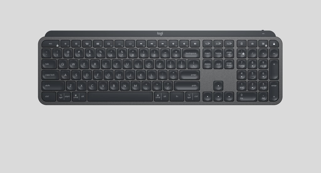 logitech mx keys layout